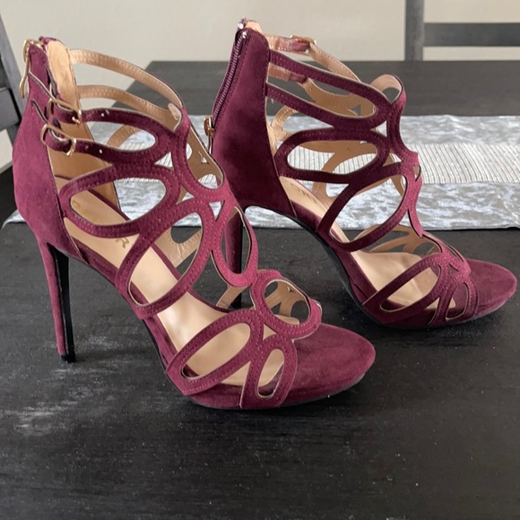 Report Womens Triton Open Toe Casual Strappy Sandals, WINE, Size 8 - Picture 2 of 5